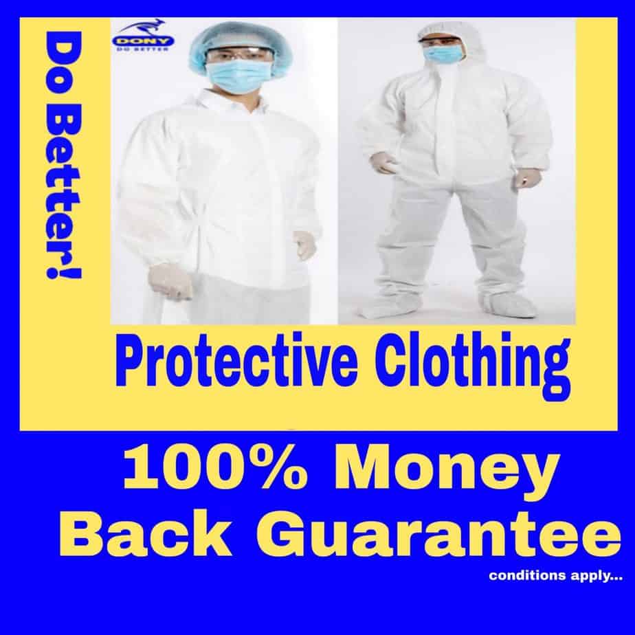 COVID disposable protective coverall, isolation gown clothing