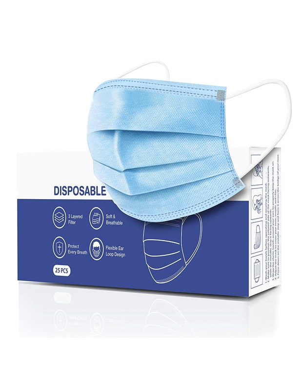 Disposable Face Masks With Three-Layer Protection