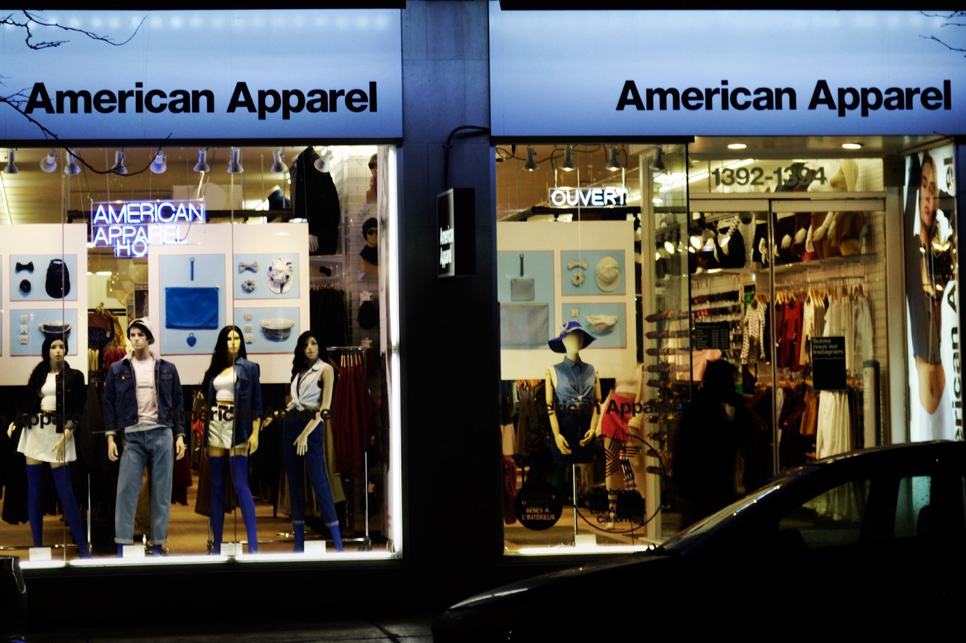 American Apparel - easiest way to make a statement about yourself without uttering a single word