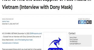 How to find the best supplier of Face Masks in Vietnam (Interview with Dony Mask)