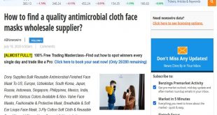 How to find a quality antimicrobial cloth face masks wholesale supplier