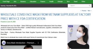 Wholesale COVID Face Mask from Vietnam Suppliers at Factory Price with CE FDA Certification
