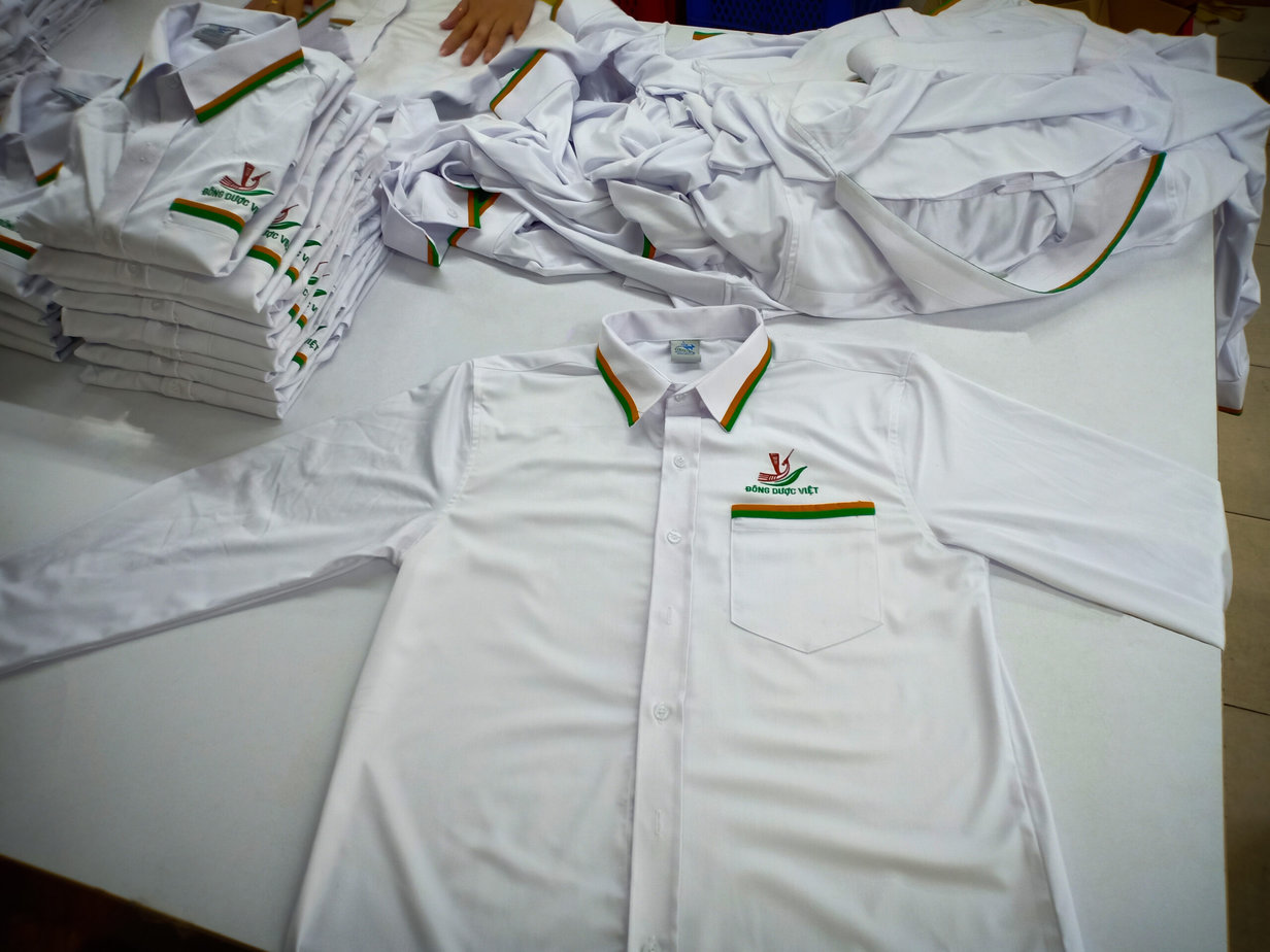 - Uniform Shirts For Dong Duoc Viet International Standard Herbal Production Company