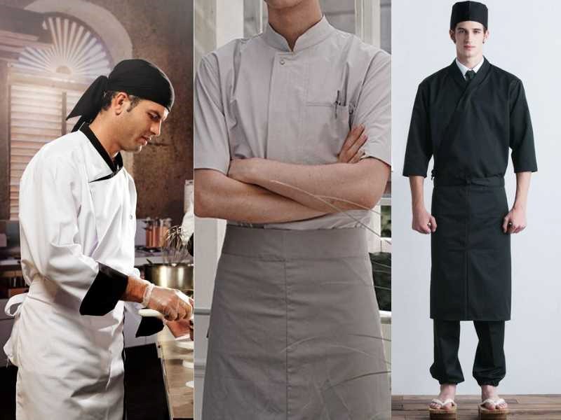 Restaurant, chef, and kitchen uniform increases the professionalism of the restaurant