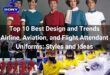 Top 10 Best Design and Trends Airline, Aviation, and Flight Attendant Uniforms Styles and Ideas
