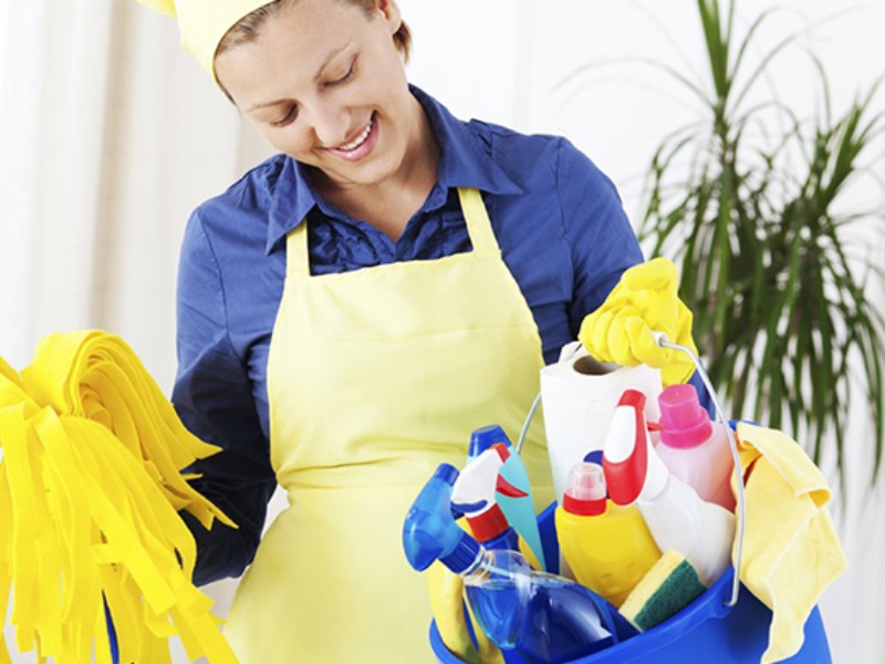 A clean and professional environment is maintained in large part by the janitorial and housekeeping outfits.
