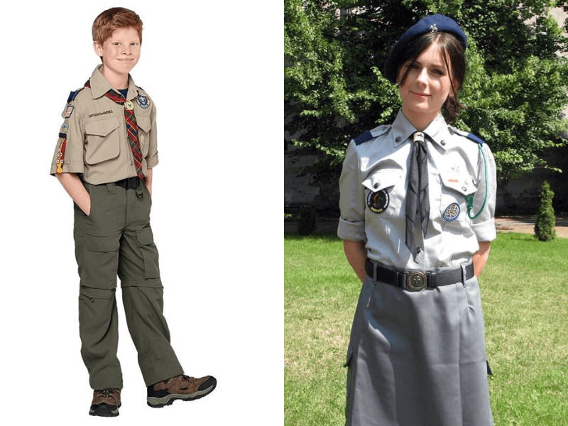 Eco-friendly scout uniforms are made from regenerative resources.