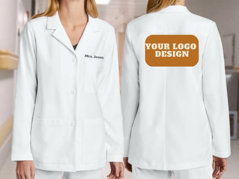 Lab coats and uniforms frequently include contemporary styles and cuts.