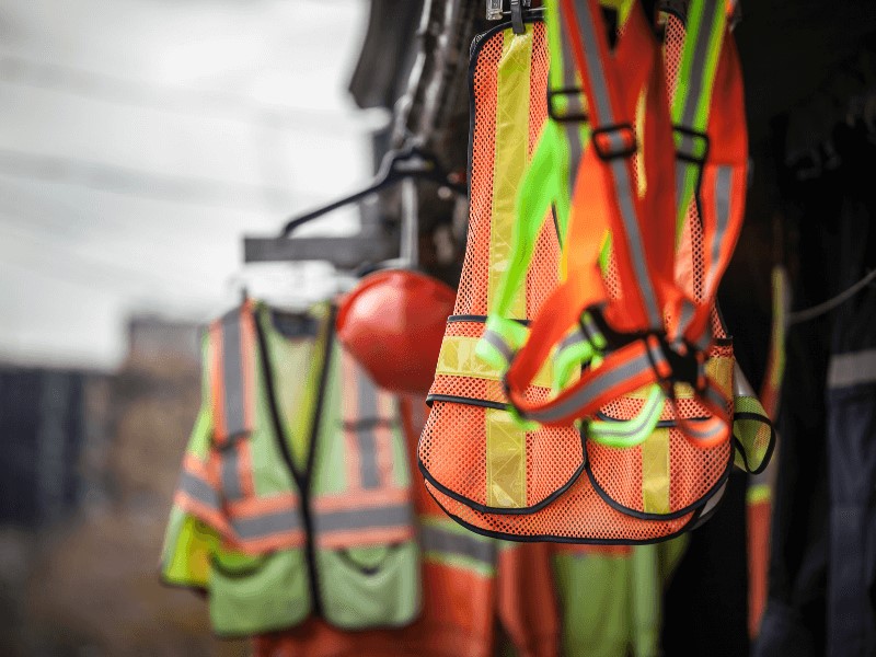 The construction uniform must include personal protection equipment (PPE).