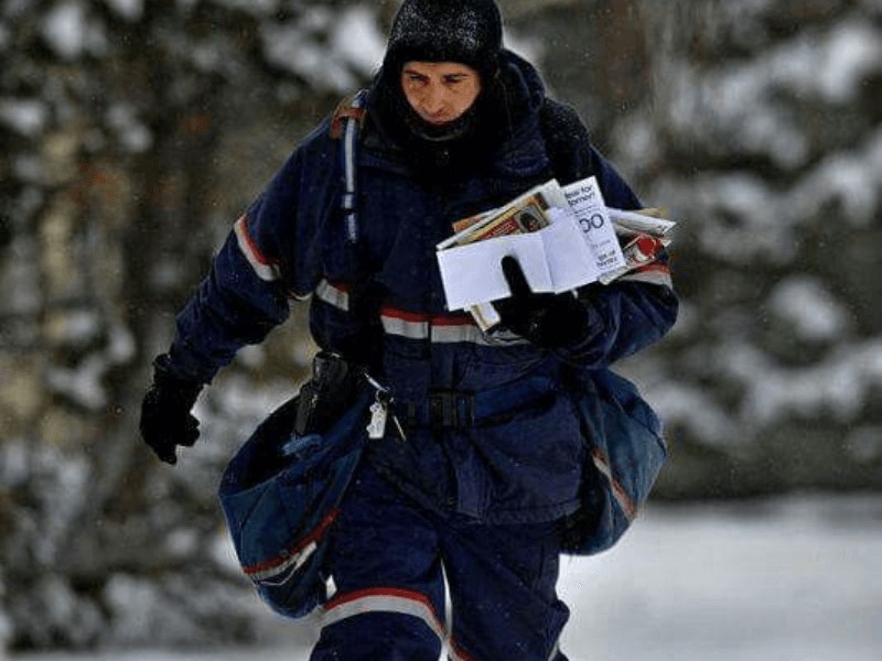 The postal uniforms of today are made to accommodate layering.