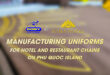 - Manufacturing Special Uniform Set For Hotel Restaurant Chains On Phu Quoc Island
