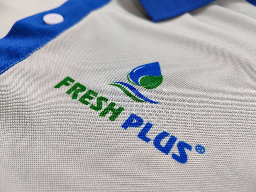 - Manufacturing Uniform Shirts Using Heat Transfer Printing Technology For Pure Water Company
