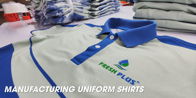 - Manufacturing Uniform Shirts Using Heat Transfer Printing Technology For Pure Water Company