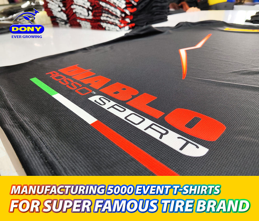 - Manufacturing 5000 Event T-shirts For Super Famous Tire Brand