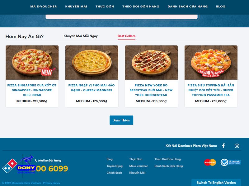 Domino's Pizza - Top 10 Best Fast Food Brands in Vietnam Domino's Pizza