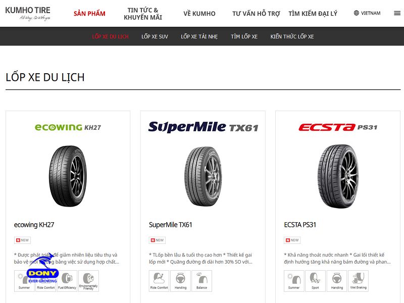 Kumho - Top 10 Best Tire Brands in Vietnam Kumho