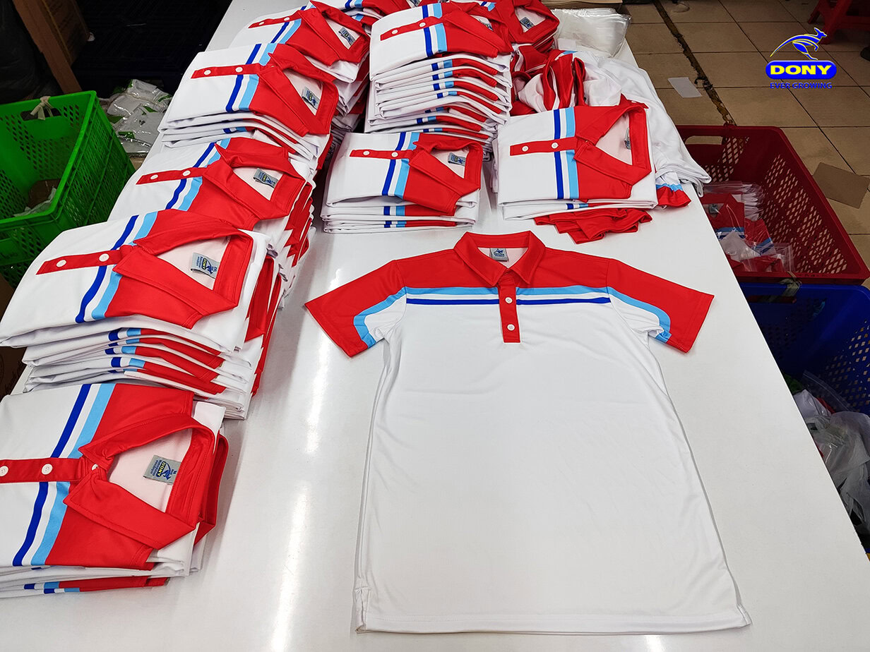 - HEAT TRANSFER PRINTED T-SHIRT UNIFORMS FOR A UNIT BELONGING TO VIETNAM GAS CORPORATION