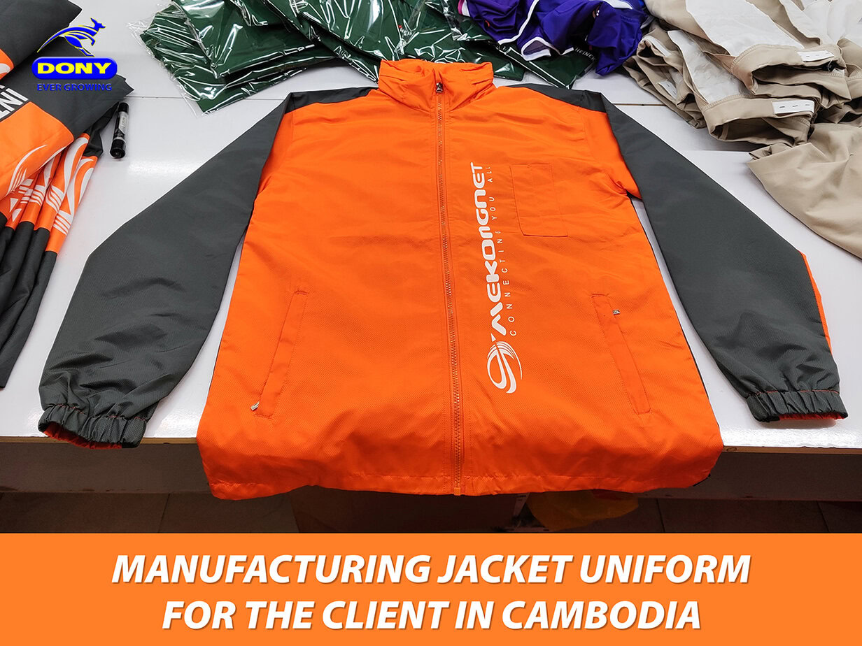 - MANUFACTURING JACKET UNIFORM FOR THE CLIENT IN CAMBODIA
