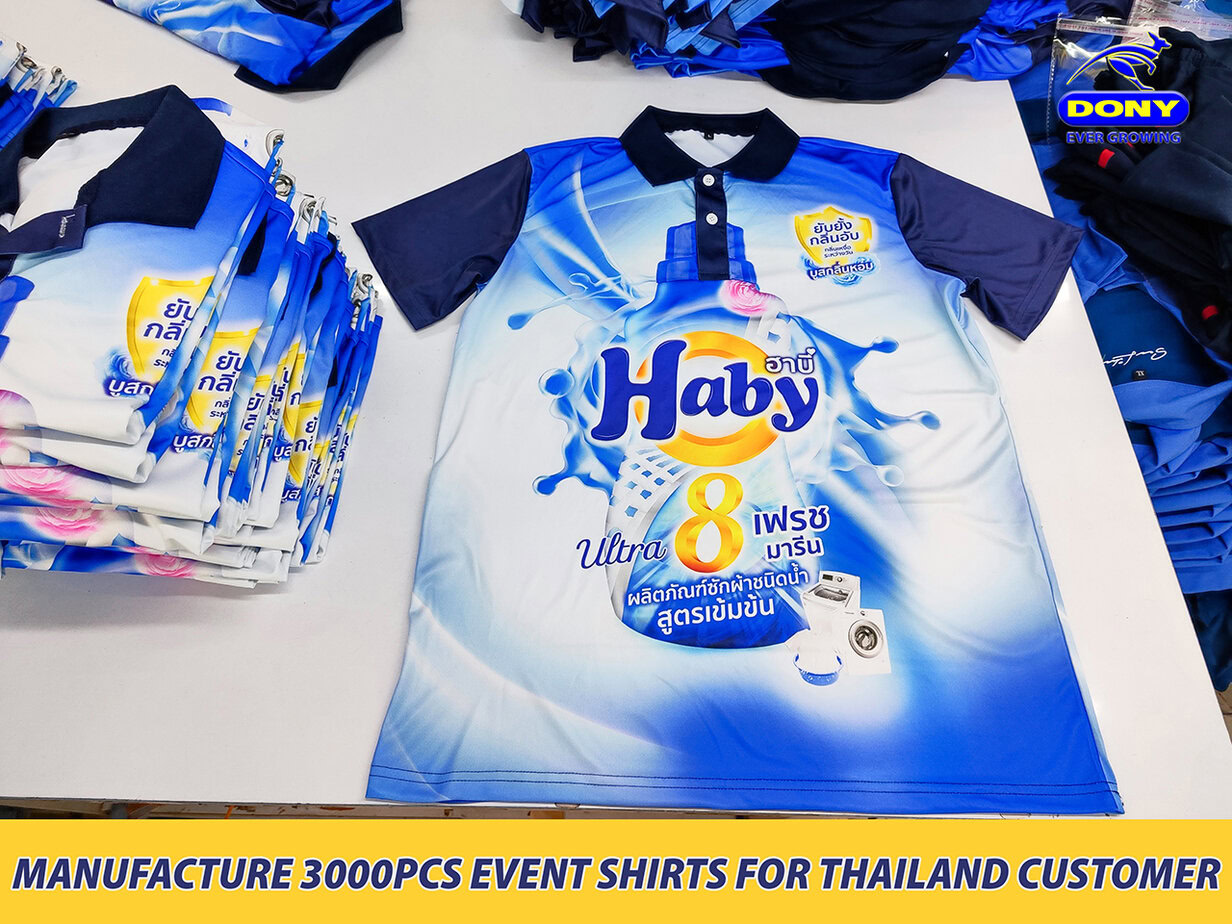- MANUFACTURE 3000PCS EVENT SHIRTS FOR THAILAND CUSTOMER