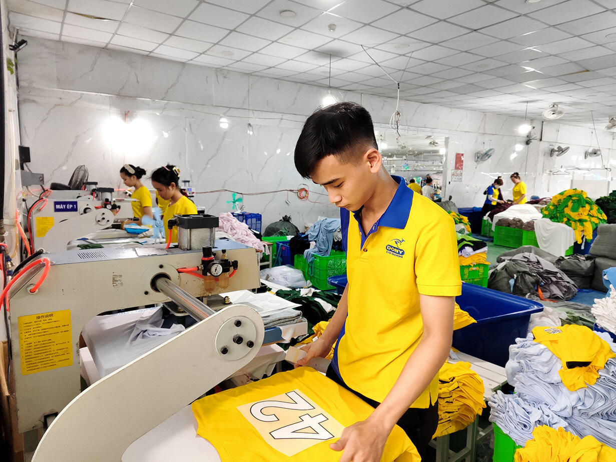 - WORKING AROUND THE CLOCK TO COMPLETE SCHOOL UNIFORM ORDERS FOR THE UPCOMING BACK-TO-SCHOOL SEASON - WORKING AROUND THE CLOCK TO COMPLETE SCHOOL UNIFORM ORDERS FOR THE UPCOMING BACK-TO-SCHOOL SEASON